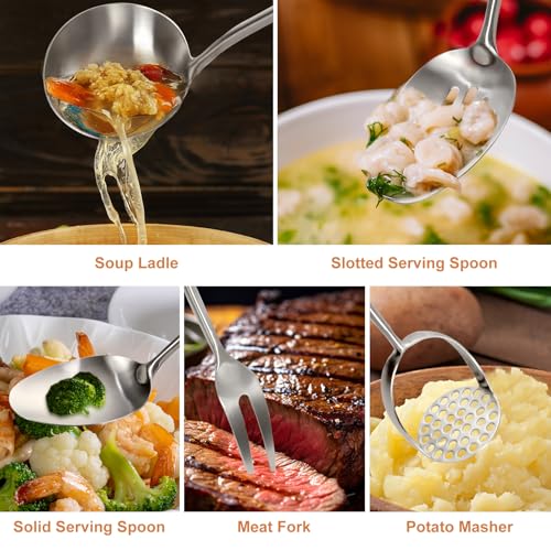 304 Stainless Steel Cooking Utensils Set