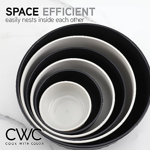 Prep Bowls with Lids (Speckled Black / 12 Piece Set - Wide Bowls)