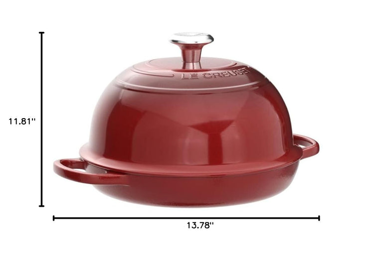Enameled Cast Iron Round Bread Oven (Round Bread Oven / Cerise)