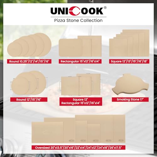 20 x 16 Inch Extra Large Pizza Stone for Oven and Grill (20" x 16" Rectangular)
