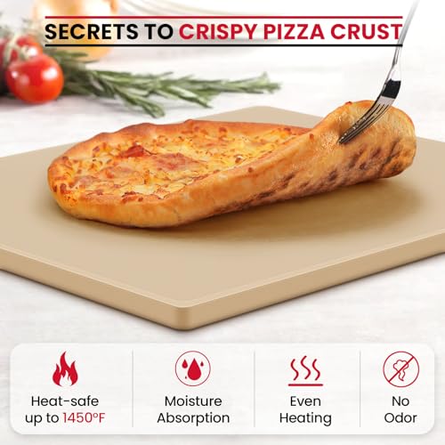 20 x 13.5 Inch Extra Large Pizza Stone for Oven and Grill (20" x 13.5" Rectangular)