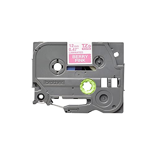 Genuine P Touch TZE (White on Berry Pink / 12mm / Pack of 1)