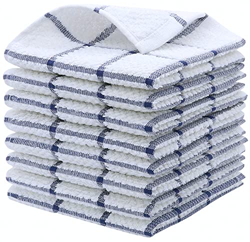 Cotton Dish Towels for Kitchen (Blue)