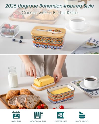 6.5" Butter Dish with Lid (Regal Bloom)