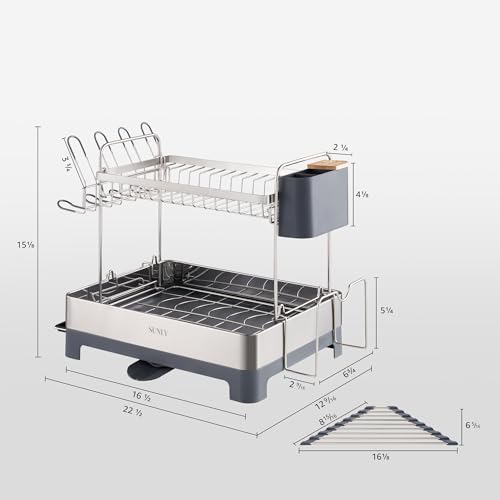 Large Dish Drying Rack (Gray)