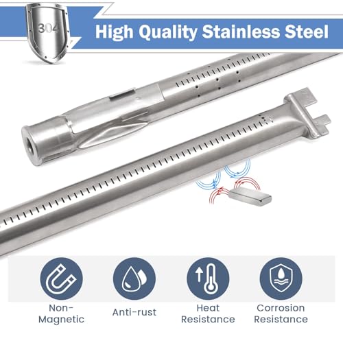 7635 Flavorizer Bars & 69785 Burner Tubes Kit for Weber Spirit 200 & Spirit II 200 (L1 7635&69785)