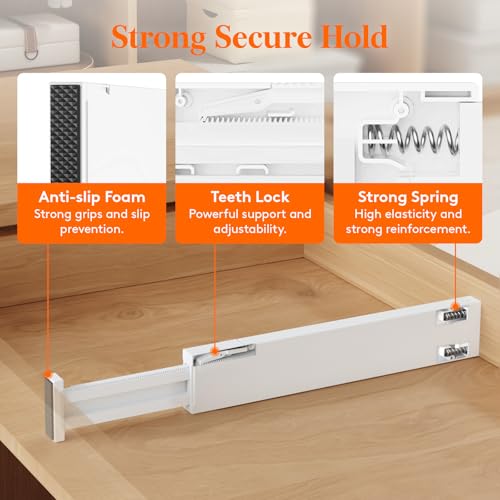2.36" Upgrade Kitchen Drawer Dividers (2.36"H, 16-22"L)