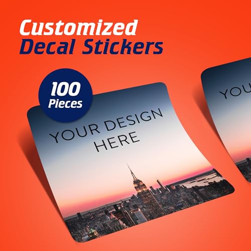 100 Custom Vinyl Stickers (City / 1.5x1.5 Square)