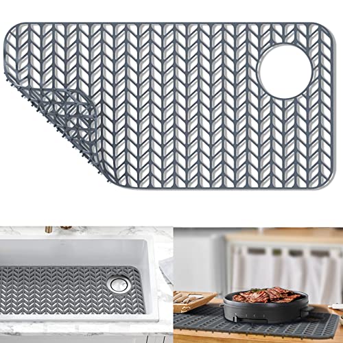 Sink Protectors for Kitchen Sink (28.6"x 14.5" Right Left Drain)