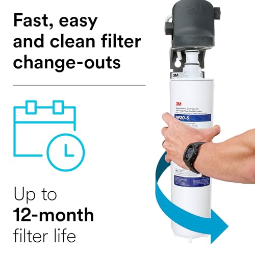 3M High Flow Series Ice Water Filtration System ICE120 (1 Count (Pack of 1) / System)