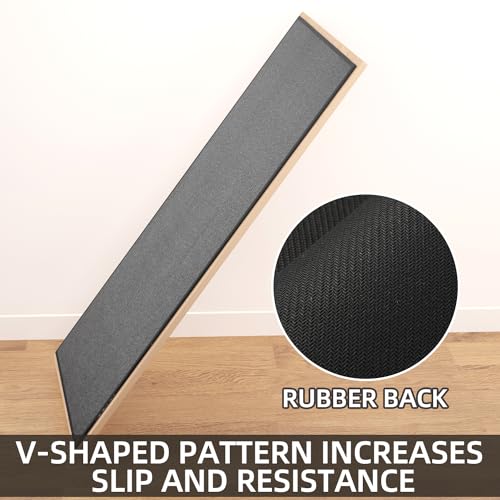 Kitchen Mats Set of 2 PCS for Floor (Black / 17.3"x30"+17.3"x60" (Set of 2))