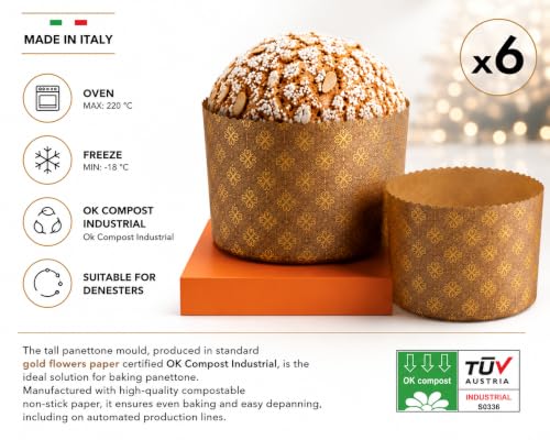 Thin Panettone Paper Pan Mold (Thin Paper - Medium 750 gr)