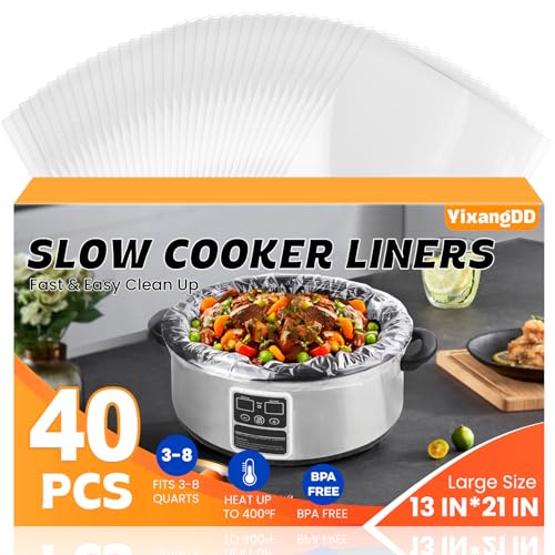 40 Pack Slow Cooker Liners (13"x 21")