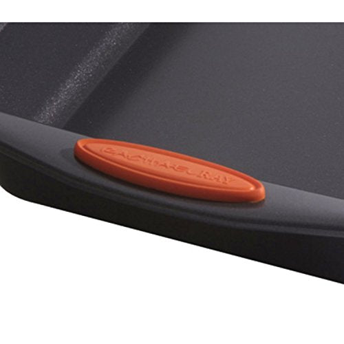 Yum o! Nonstick Bakeware Oven Lovin' Rectangle Cake Pan (Gray with Orange Grips / 9" x 13" / No Lid)