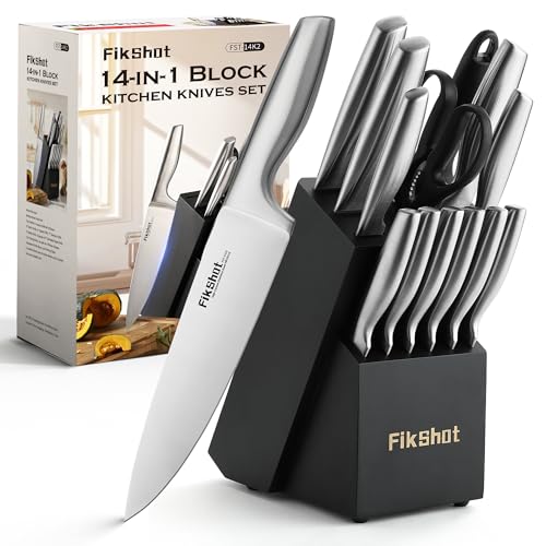 Kitchen Knife Set (Silvery + Blak)