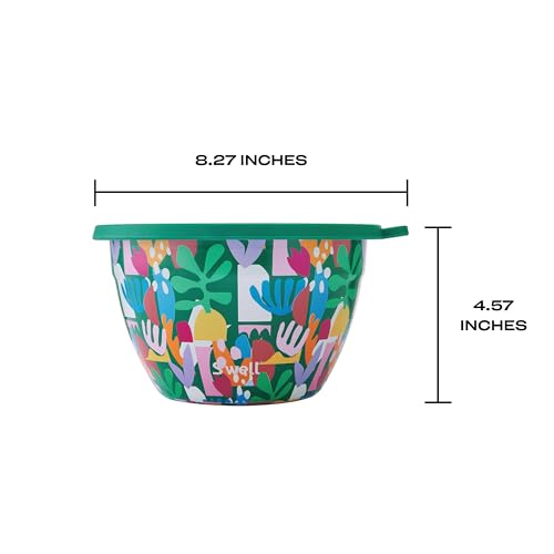 S’well Stainless Steel 64oz Salad Bowl Kit (Paper Cutouts / 64oz)