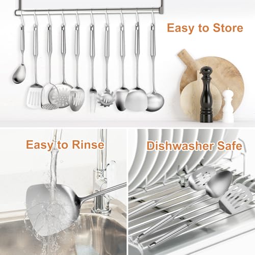 304 Stainless Steel Cooking Utensils Set