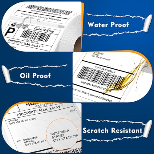 3300 4"x 6" Thermal Shipping Labels Replacement for DYMO 1744907 (15 Rolls)