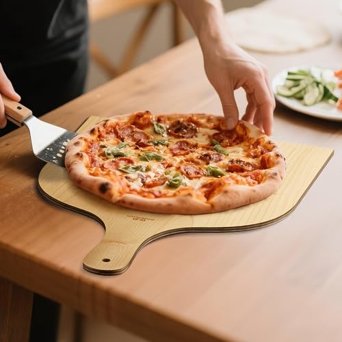 Wooden Pizza Peel (12-inch 2 pcs)