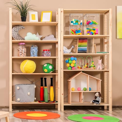 Clear Toy Storage Bins with Lids (Large / 8 Pack)