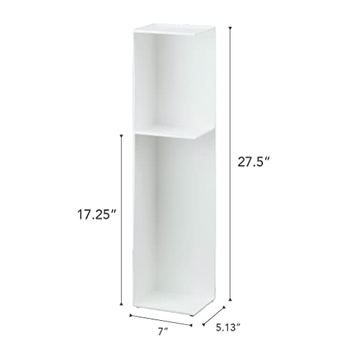 Home Tower Slim Bathroom Storage (White)