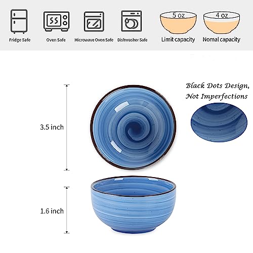 Ceramic Mini Bowls (Gradient Blue / 4 Oz)