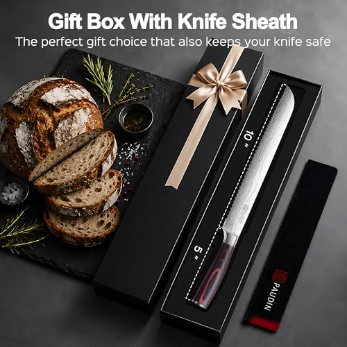 Bread Knife 10 inch Serrated Knives (10")