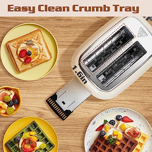 Toaster 2 Slice (Cream White)
