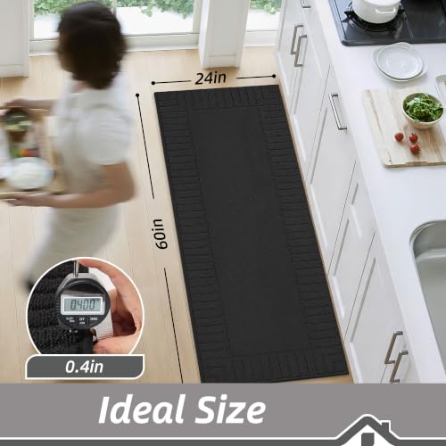 Kitchen Rugs 24"x60" (Black / 24" X 60" (Rectangular))