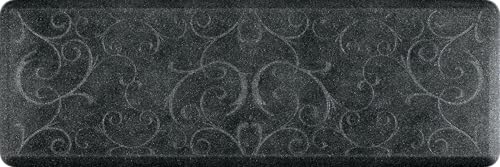 Bella Collection Anti (Granite Onyx / 72"L x 24"W x 0.8"Th)