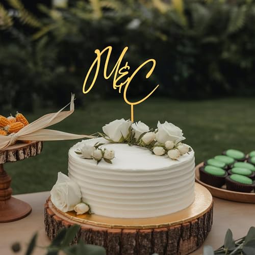Personalized Wedding Cake Topper (Style 5)