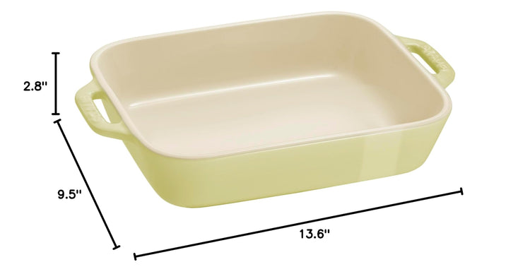 Ceramic 2 pc Rectangular Baking Dish Set