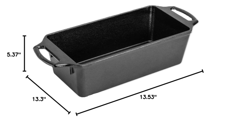 Pre Seasoned Cast Iron Loaf Pan (10 Inch Loaf Pan)