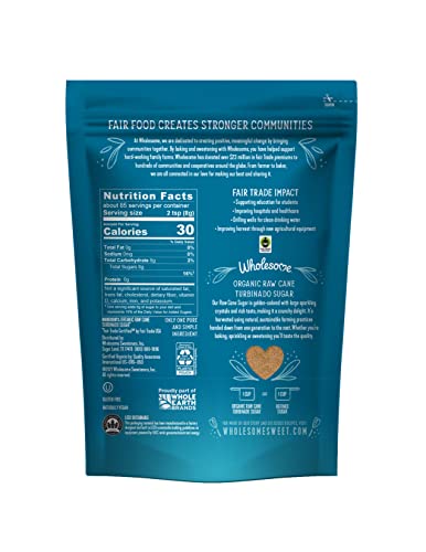 Organic Raw Cane Turbinado 24oz (24 Ounce (Pack of 12))