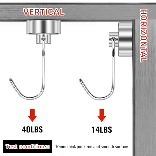 Magnetic Hooks (Silver / 0.79in)
