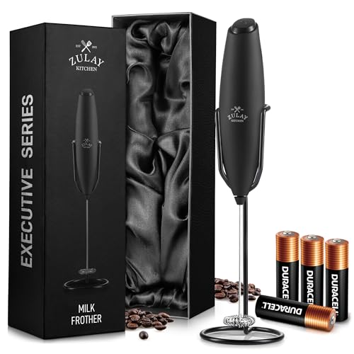 Executive Series Milk Frother Wand (Gift Box Black / Z1 Motor + Batteries)