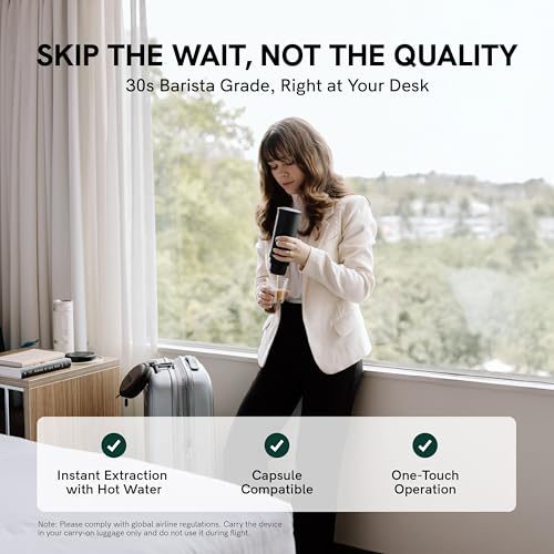 Nano Portable Electric Espresso Machine (Space Gray)