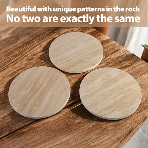Travertine Lazy Susan for Table Top (Beige Travertine / 12")