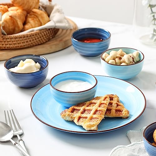 Ceramic Mini Bowls (Gradient Blue / 4 Oz)
