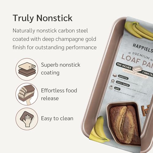 5 x 9 inch Nonstick Loaf Pan 1lb for Oven Baking (Loaf Pan)