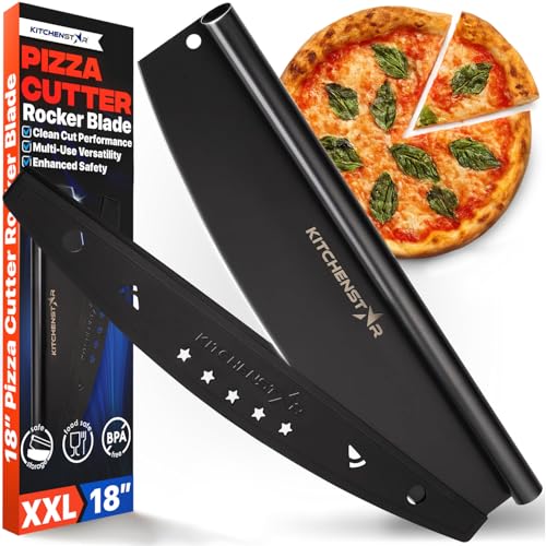 18 Inch Pizza Cutter Rocker Blade (18 Inch / Black)