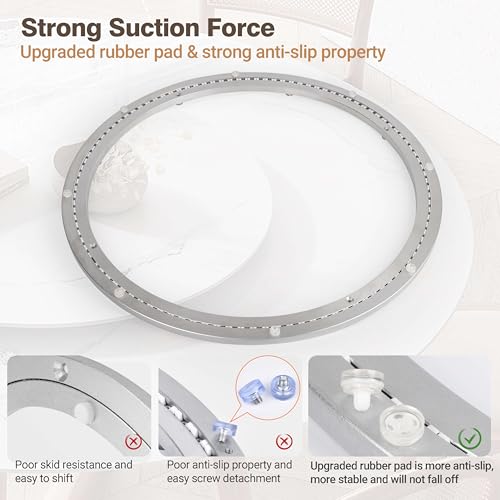 24 Inch Lazy Susan Aluminum Alloy Rotating Turntable Bearing (24 Inch)