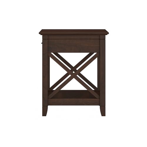 End Table with Drawer (Bing Cherry / 20D x 20W x 24H)