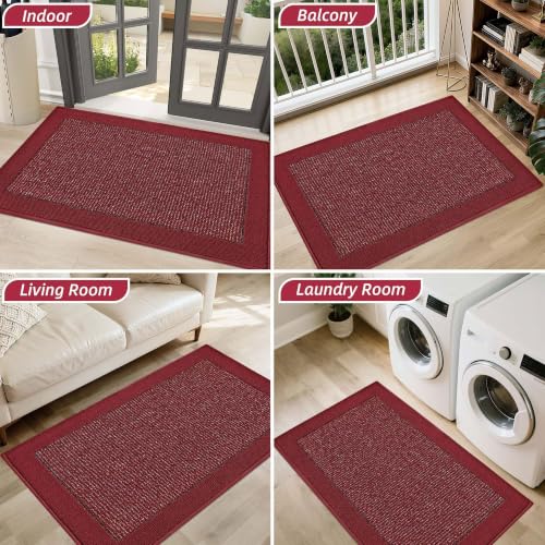 Indoor Door Mat 32" x 48" (Red / 32" X 48" (Rectangular))