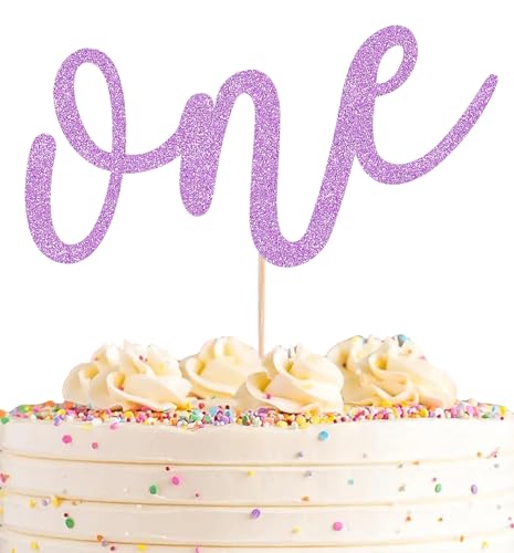 First Birthday Cake Topper (Purple)