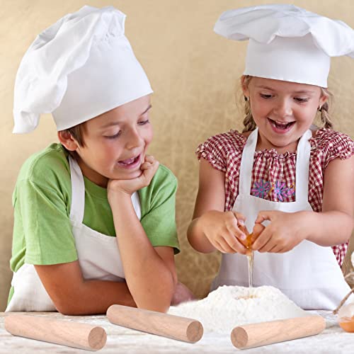 10 Pieces Small Rolling Pin Wood Mini Dumpling Dough Roller