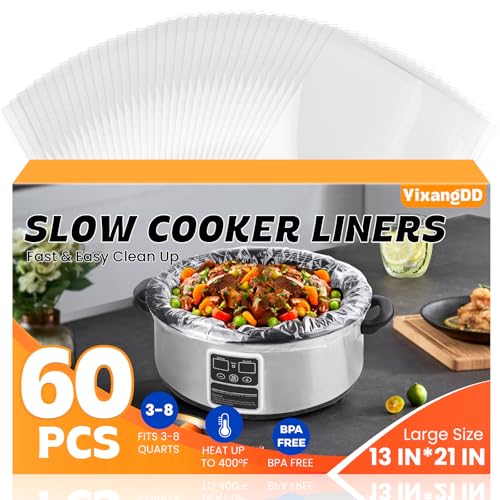 60 Pack Slow Cooker Liners (13"x 21")
