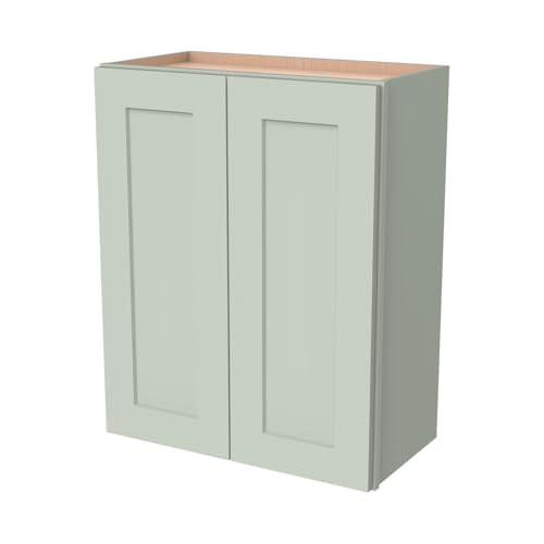 Wall Mounted Cabinet (Jade Green / 24" W x 12" D x 42" H)