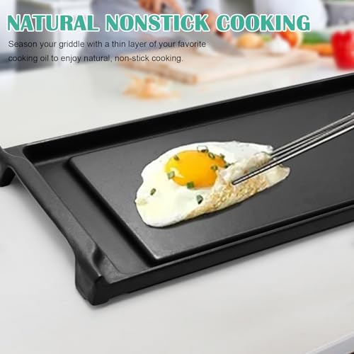 WB31K10220 Cast Iron Griddle Replacement for GE Gas Stove Top and Gas Range (WB31K10220)