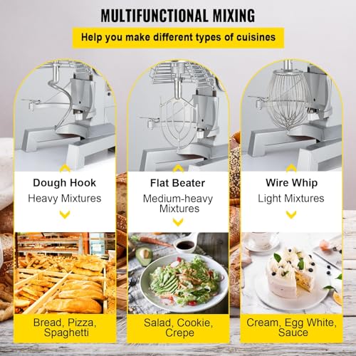 10Qt Commercial Food Mixer with Timing Function (10 Quart / Food Mixer)